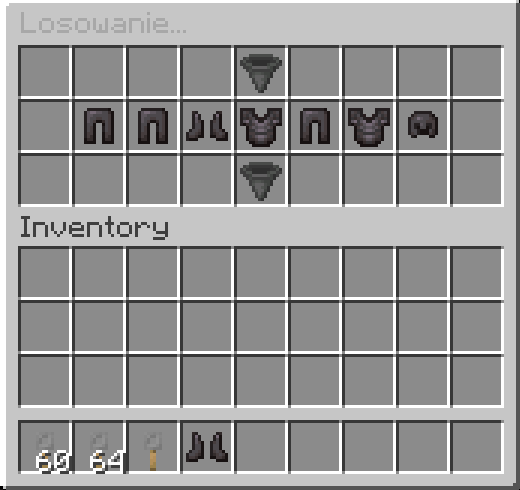 Wygląd interfejsu skrzynek - Wybór nagród