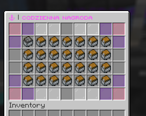 Wygląd interfejsu Codziennej Nagrody w Minecraft